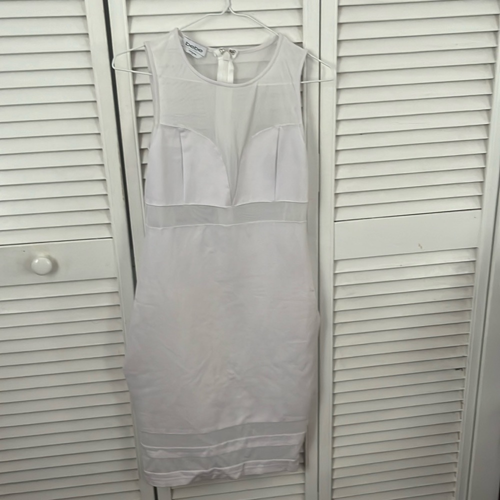 Bebe white dress great condition
